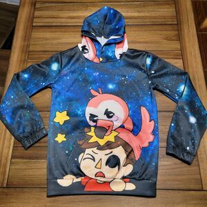 AlbertsStuffs Flamingo LS Youth Unisex Pullover Hoodie - Size Youth Medium